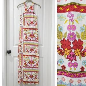 H&M Coachella Collab Floral Halter Festival Boho Maxi Dress, Nwt, Size 4